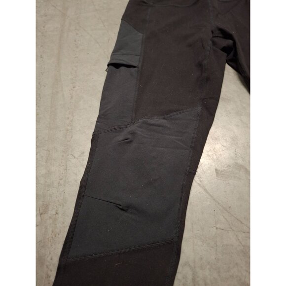 PrAna Womens Black Nylon & Elastane Leggings Size M Hiking Yoga Biking - Picture 3 of 8